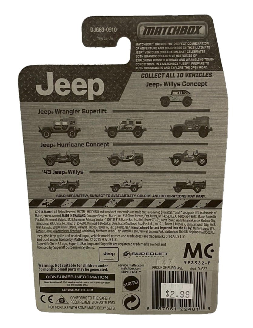 '43 Jeep Willys - Matchbox - [ash-ling] Booksellers