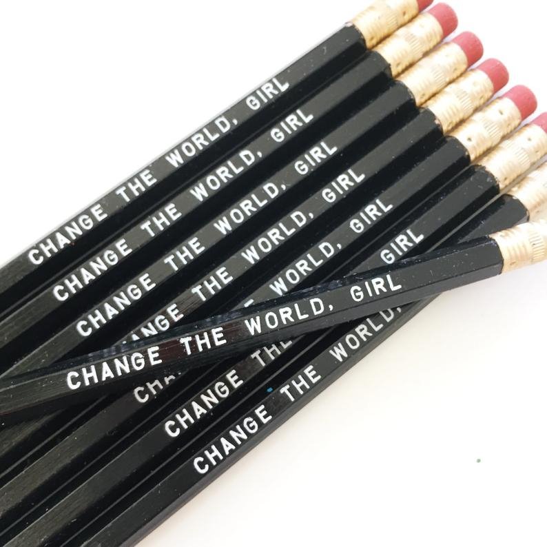 Change the World Girl Pencils - [ash-ling] Booksellers