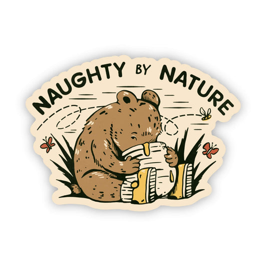 "Naughty by Nature" Sticker - [ash-ling] Booksellers