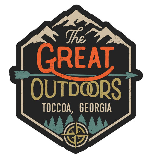 Toccoa Georgia The Great Outdoors Design 2-Inch Vinyl Decal Sticker - [ash-ling] Booksellers