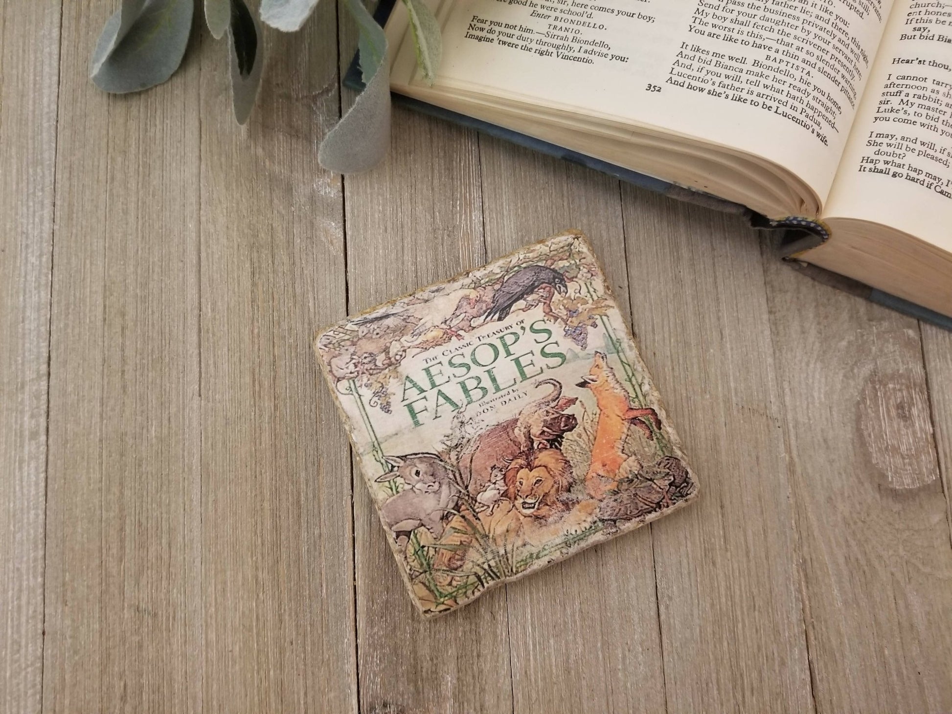 Aesop's Fables Coaster - [ash-ling] Booksellers