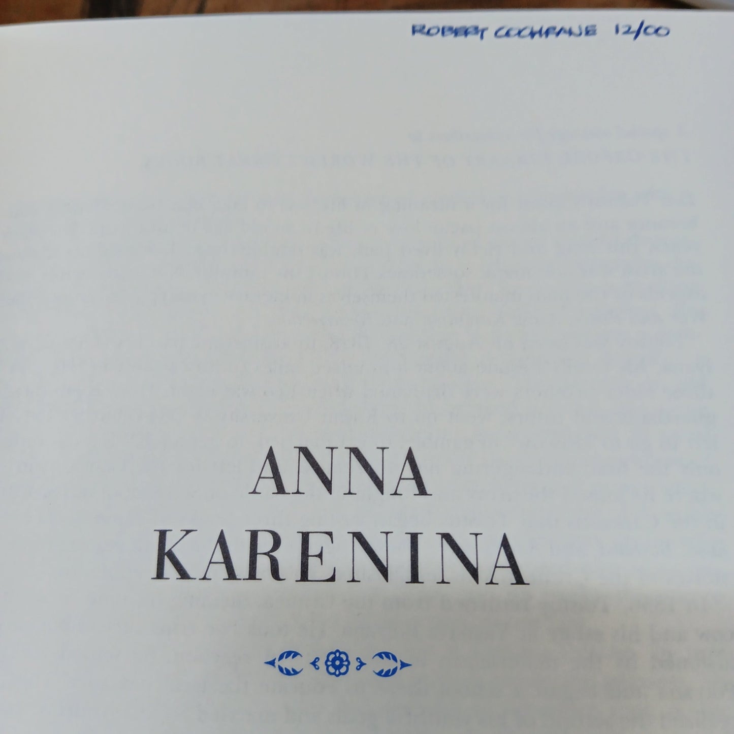 Anna Karenina - [ash-ling] Booksellers