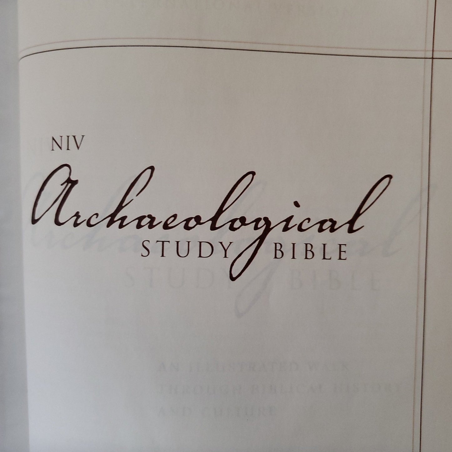 Archaeological Study Bible - [ash-ling] Booksellers