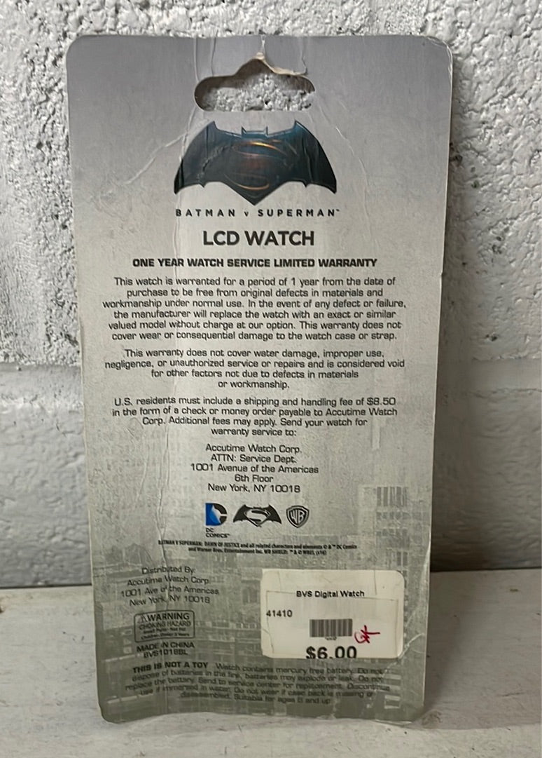 Batman vs Superman LCD Watch - [ash-ling] Booksellers