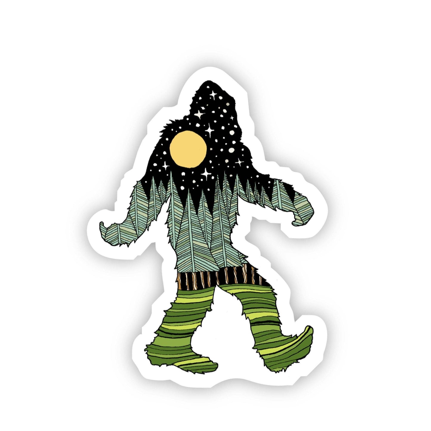 Bigfoot Nature Sticker - [ash-ling] Booksellers