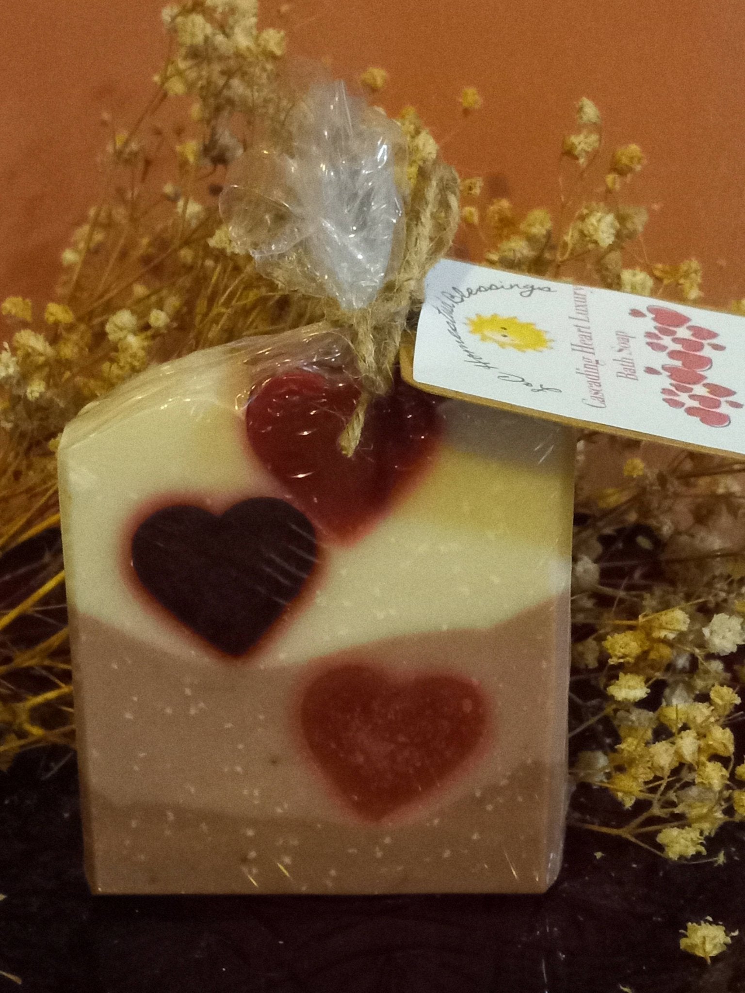 Cascading Heart Luxury Bath Soap - [ash-ling] Booksellers