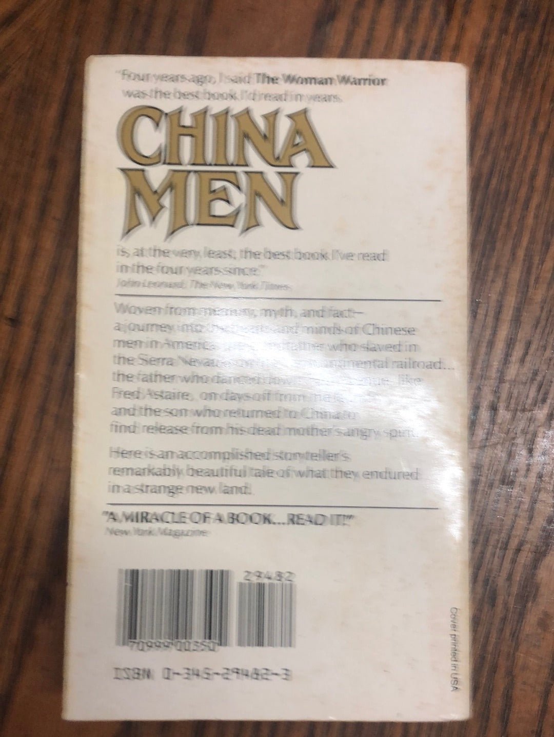 China Men - [ash-ling] Booksellers