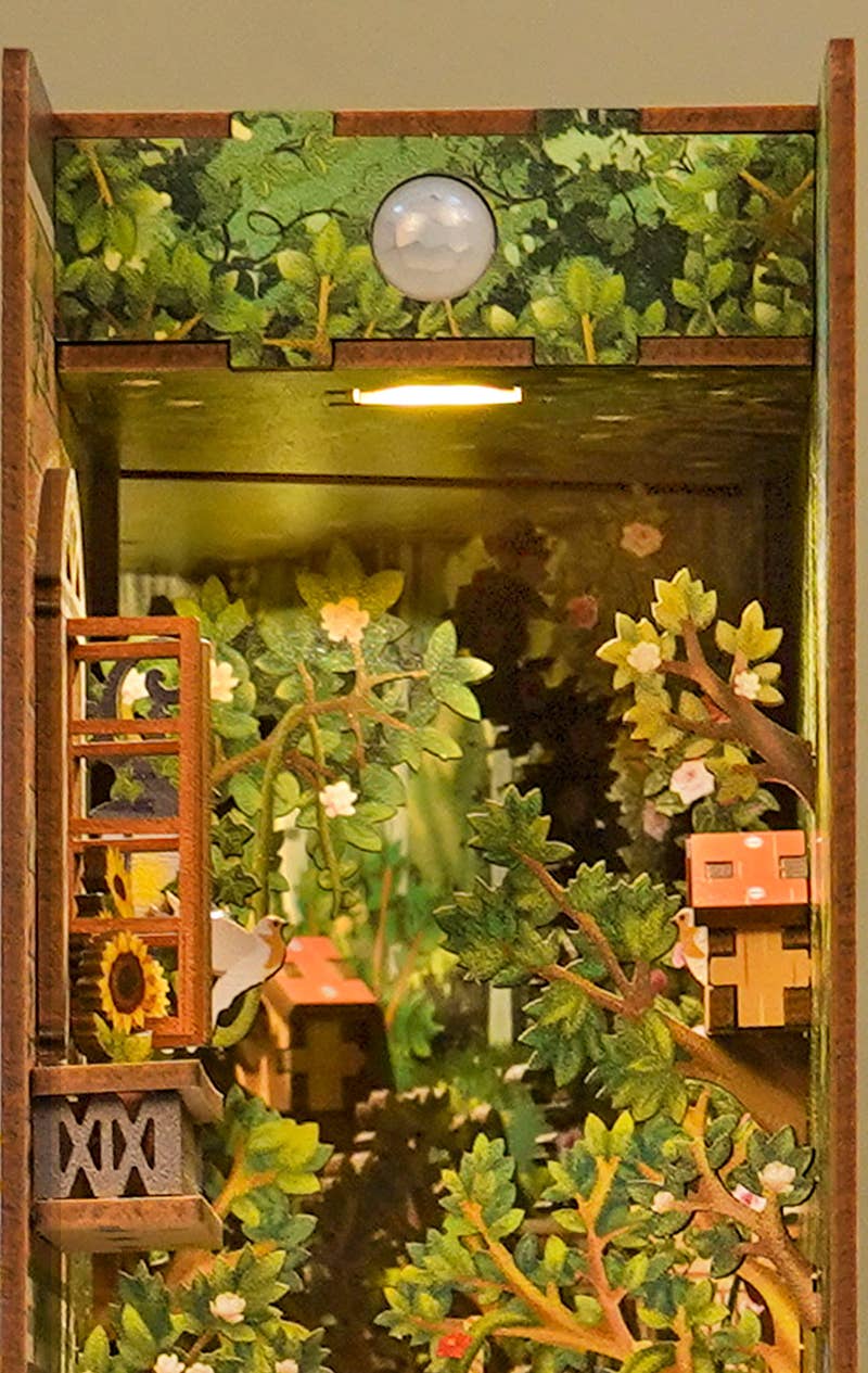 Wholesale DIY Miniature House Book Nook Kit: Garden House for your