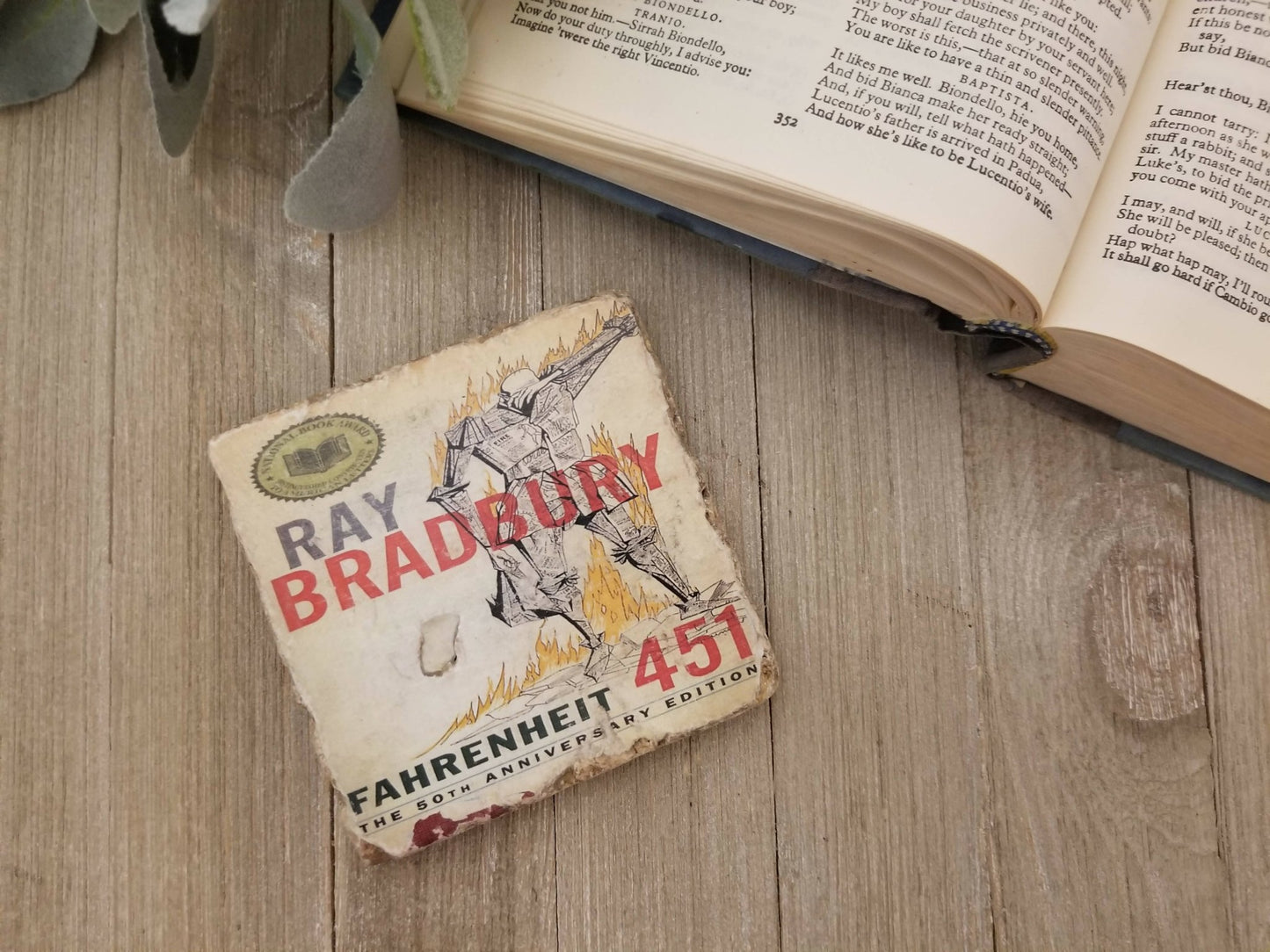 Fahrenheit 451 Coaster - [ash-ling] Booksellers