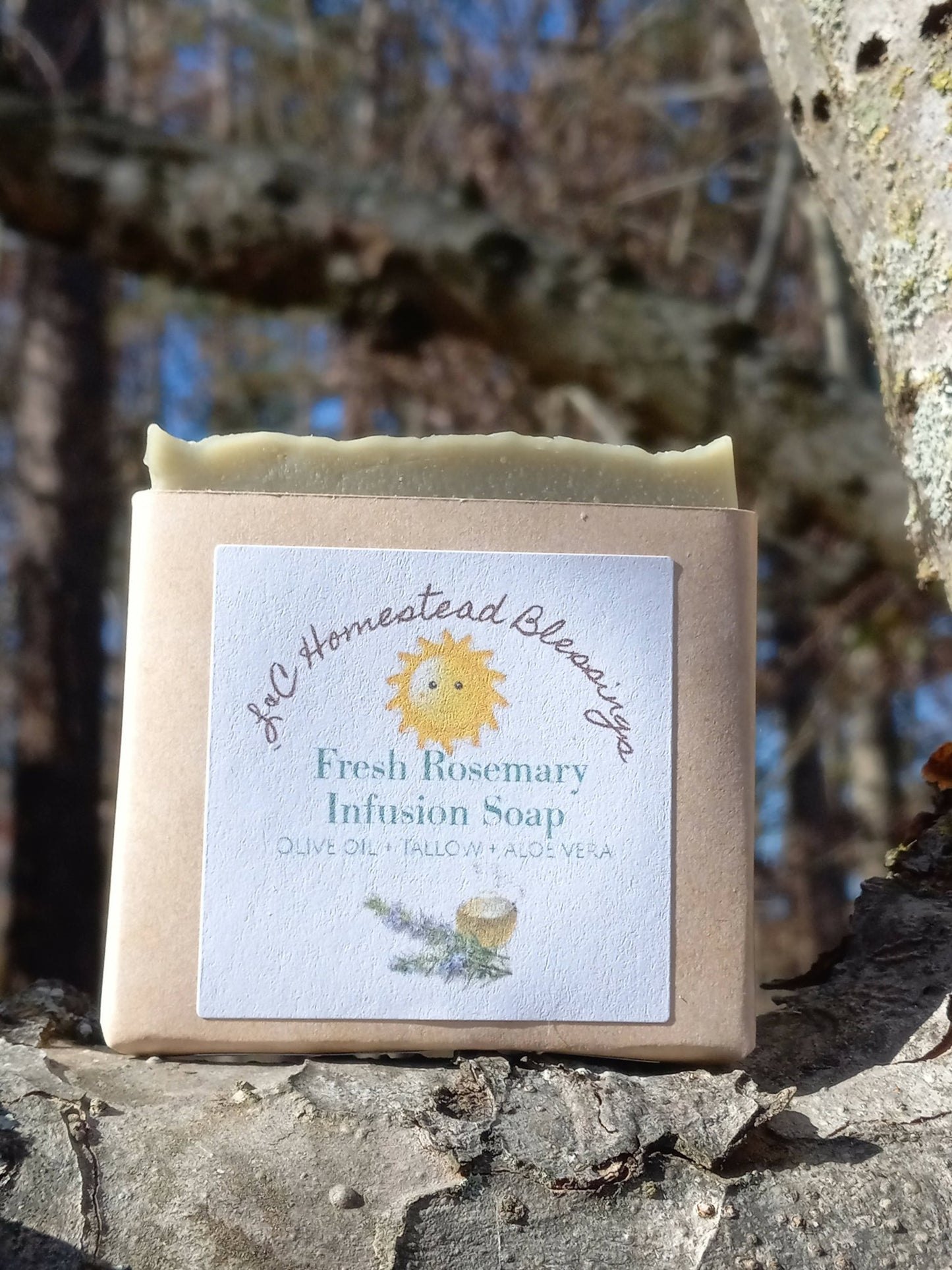 Fresh Rosemary Infusion Soap - [ash-ling] Booksellers