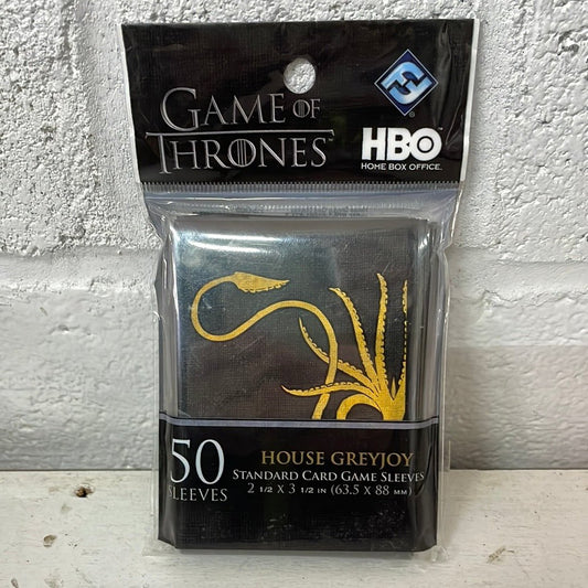 Game of Thrones House Greyjoy Standard Card Game Sleeves - 50 Count - [ash-ling] Booksellers