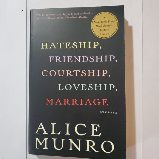 Hateship, Friendship, Courtship, Loveship, Marriage - [ash-ling] Booksellers