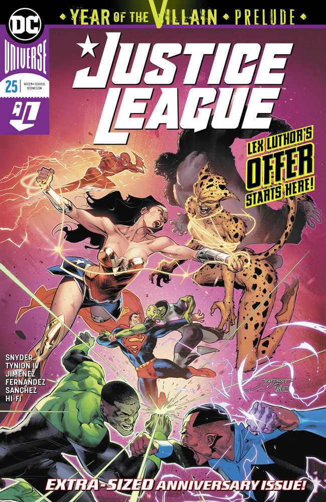 Justice League #25 Year Ot Villian (Note Price) - [ash-ling] Booksellers