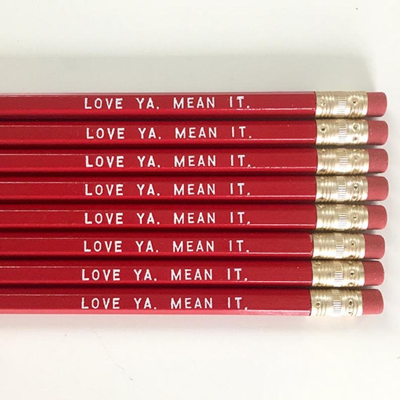 Love Ya Mean It Pencils - [ash-ling] Booksellers