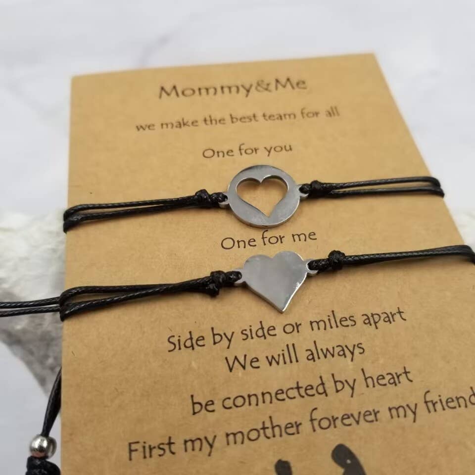 Mother's Day Heart Bracelet - Set Of 2 - [ash-ling] Booksellers