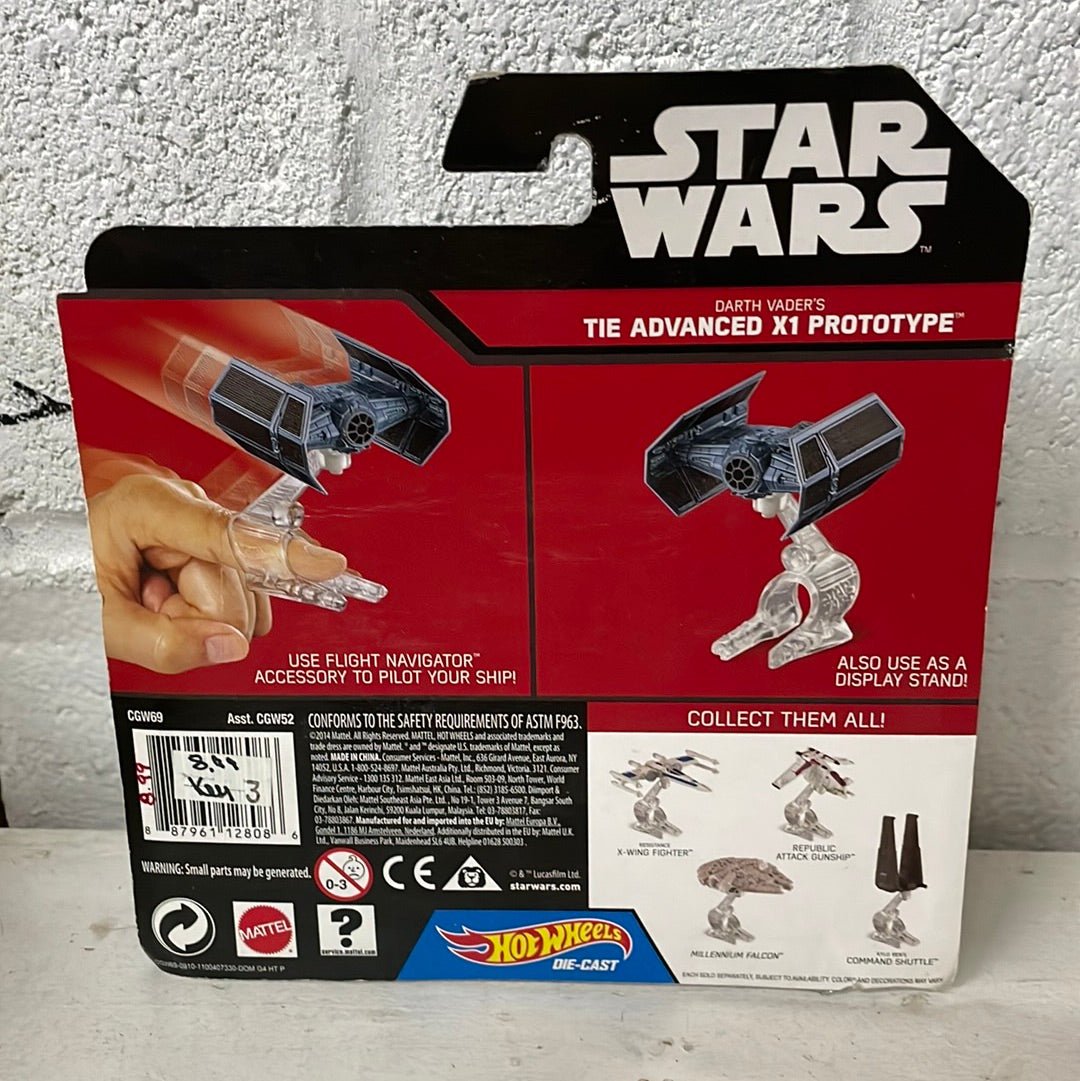 Star Wars Darth Vader's Tie Advanced X1 Prototype - Hot Wheels - [ash-ling] Booksellers