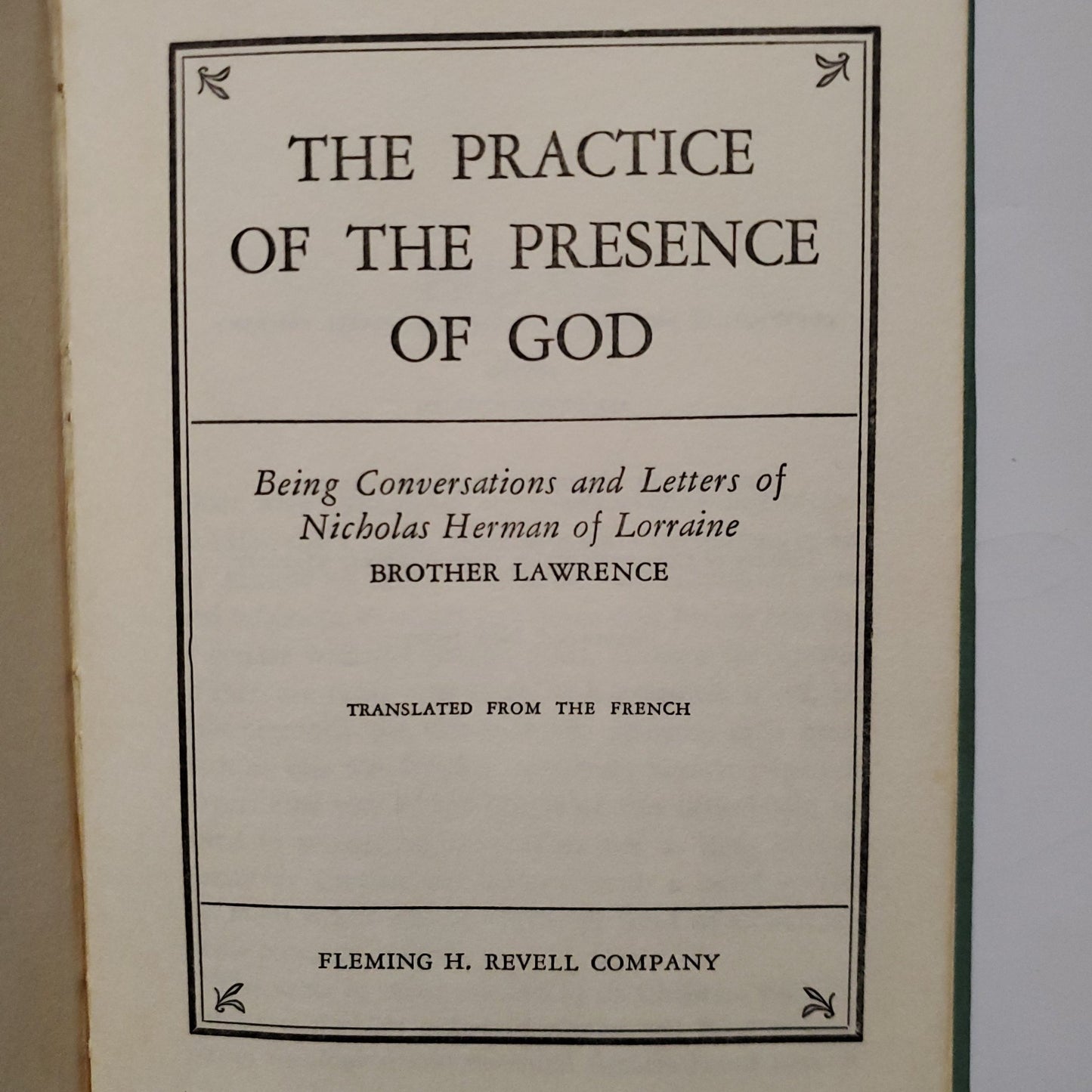 The Practice of the Presence of God - [ash-ling] Booksellers