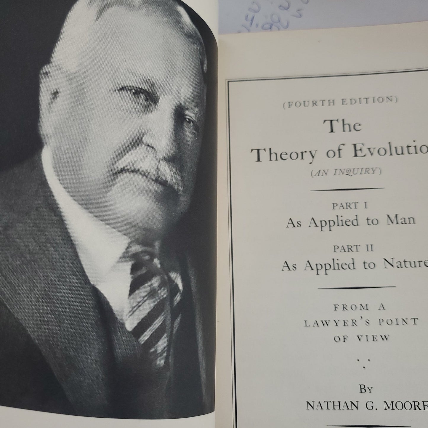 The Theory of Evolution (An Inquiry) - [ash-ling] Booksellers