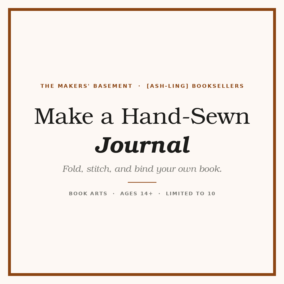 Make a Hand-Sewn Journal (Bookbinding)