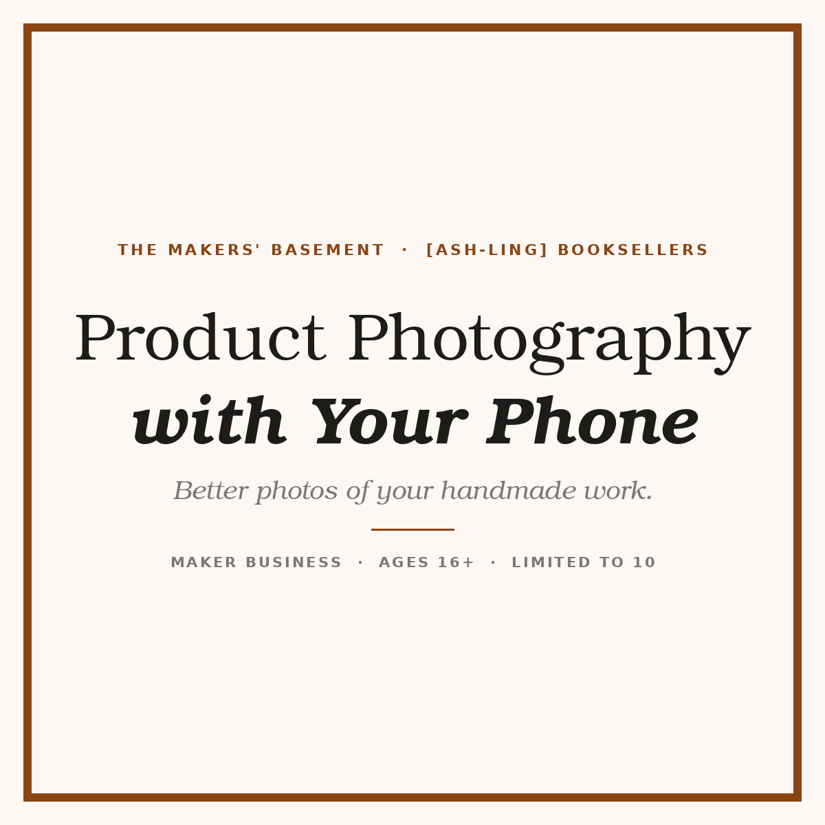 Product Photography with Your Phone