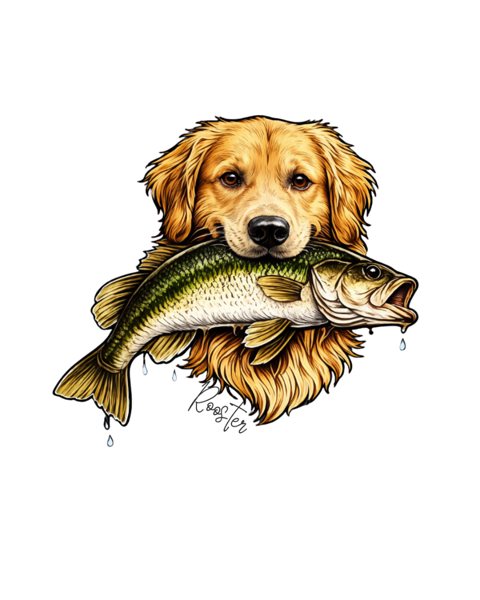 Rooster Gets A Fish Sticker